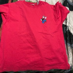 Popeye stitched Red shirt